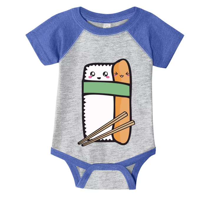 Tuna Sushi Hug Gift Kawaii Japanese Sushi Lover Cool Gift Infant Baby Jersey Bodysuit