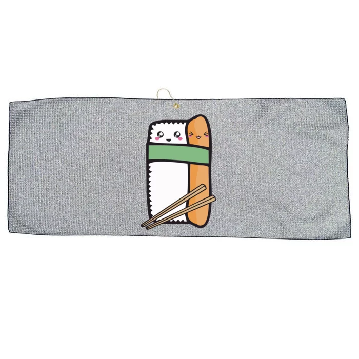 Tuna Sushi Hug Gift Kawaii Japanese Sushi Lover Cool Gift Large Microfiber Waffle Golf Towel