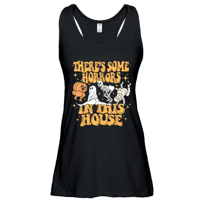 There’s Some Horrors In This House Spooky Season Halloween Ladies Essential Flowy Tank