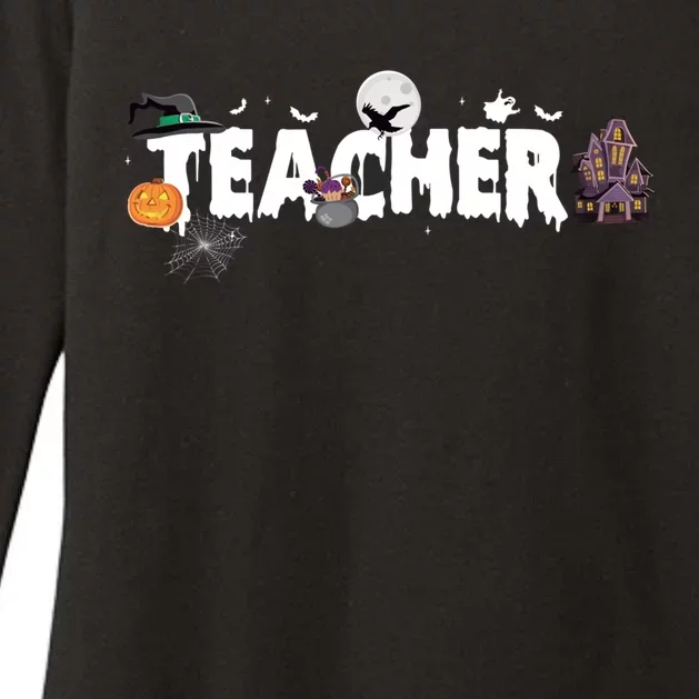 Teacher School Halloween Great Gift Womens CVC Long Sleeve Shirt