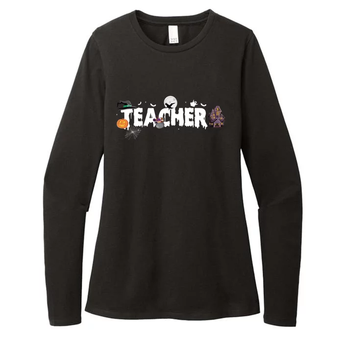 Teacher School Halloween Great Gift Womens CVC Long Sleeve Shirt