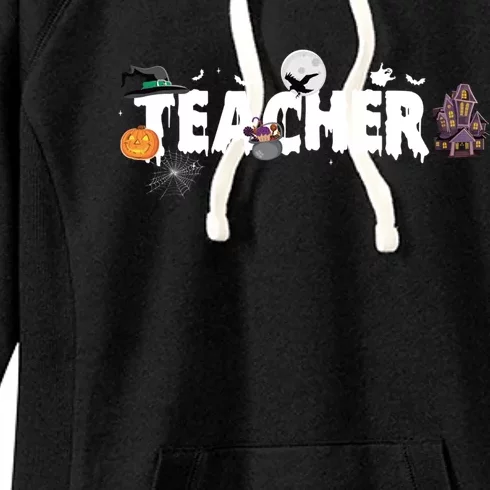 Teacher School Halloween Great Gift Women's Fleece Hoodie