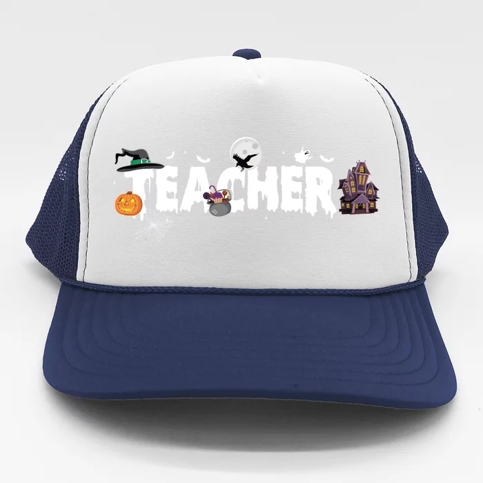 Teacher School Halloween Great Gift Trucker Hat