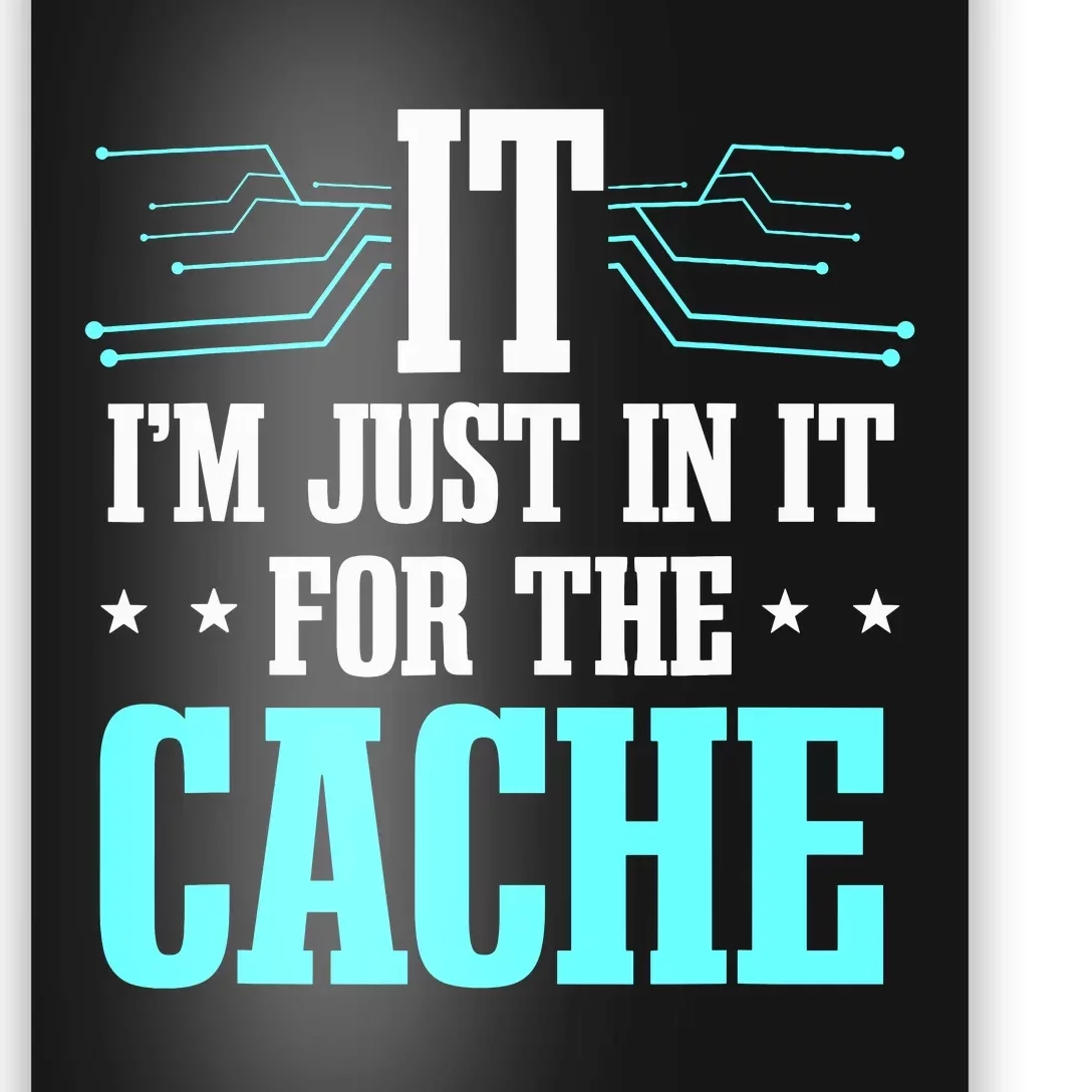 Tech Support Help Desk It Cache Call Center Agent Poster