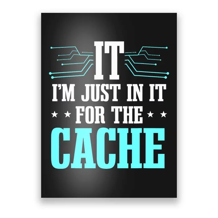 Tech Support Help Desk It Cache Call Center Agent Poster