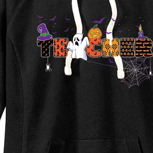 Teacher Spooky Halloween Festivities And Classroom Parties Meaningful Gift Women's Fleece Hoodie