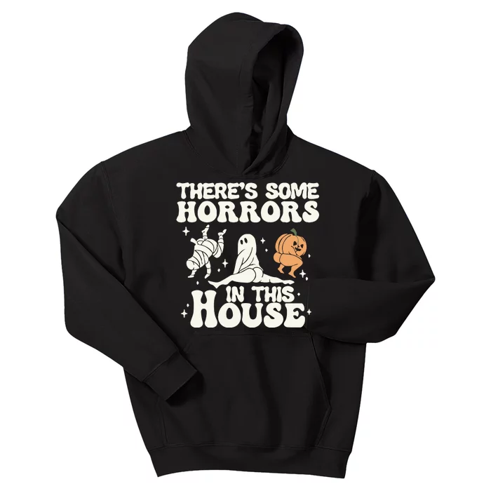 There’s Some Horrors In This House  Funny Halloween Kids Hoodie