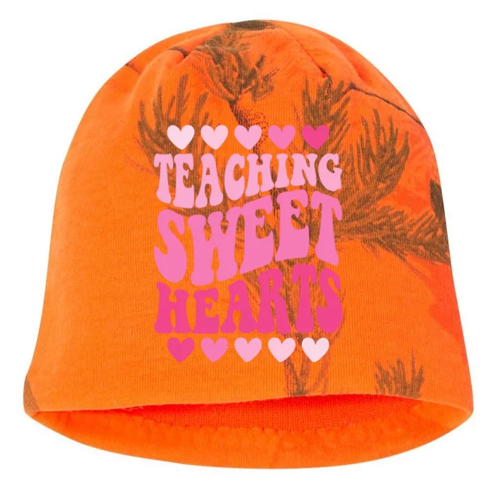 Teaching Sweet Hearts Cute Valentines Day Teacher Kati - Camo Knit Beanie