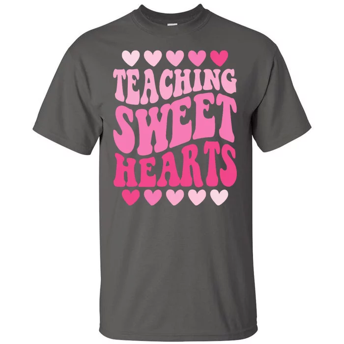 Teaching Sweet Hearts Cute Valentines Day Teacher Tall T-Shirt