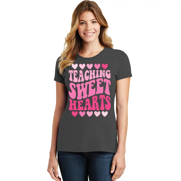 Teaching Sweet Hearts Cute Valentines Day Teacher Women's T-Shirt