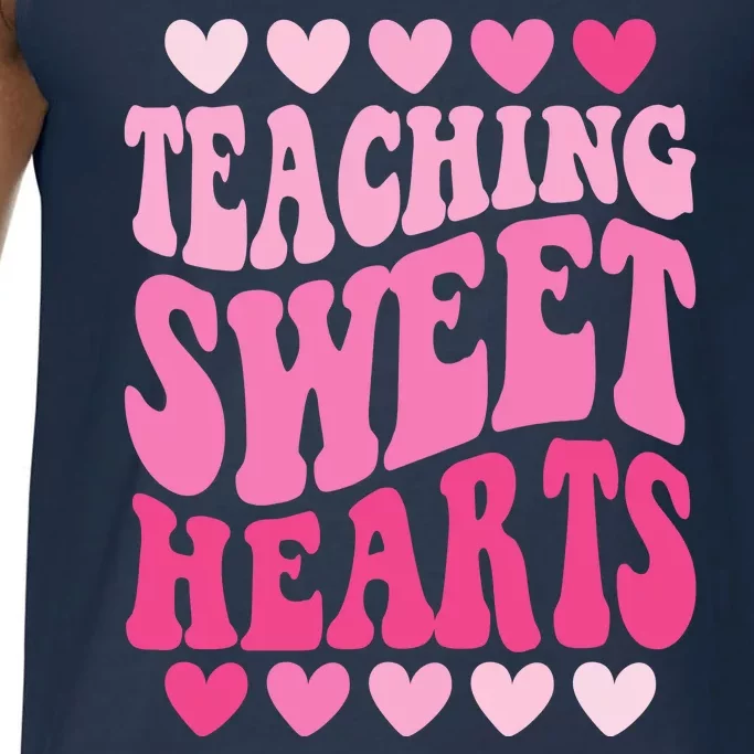 Teaching Sweet Hearts Cute Valentines Day Teacher Comfort Colors® Tank Top