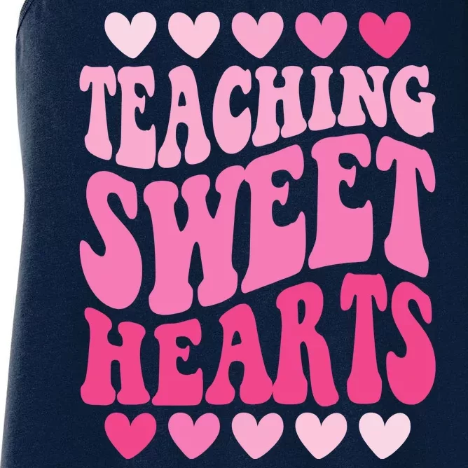 Teaching Sweet Hearts Cute Valentines Day Teacher Women's Racerback Tank