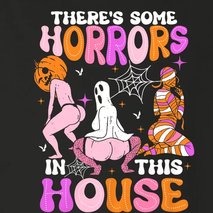 ThereS Some Horrors In This House Funny Halloween Toddler Long Sleeve Shirt