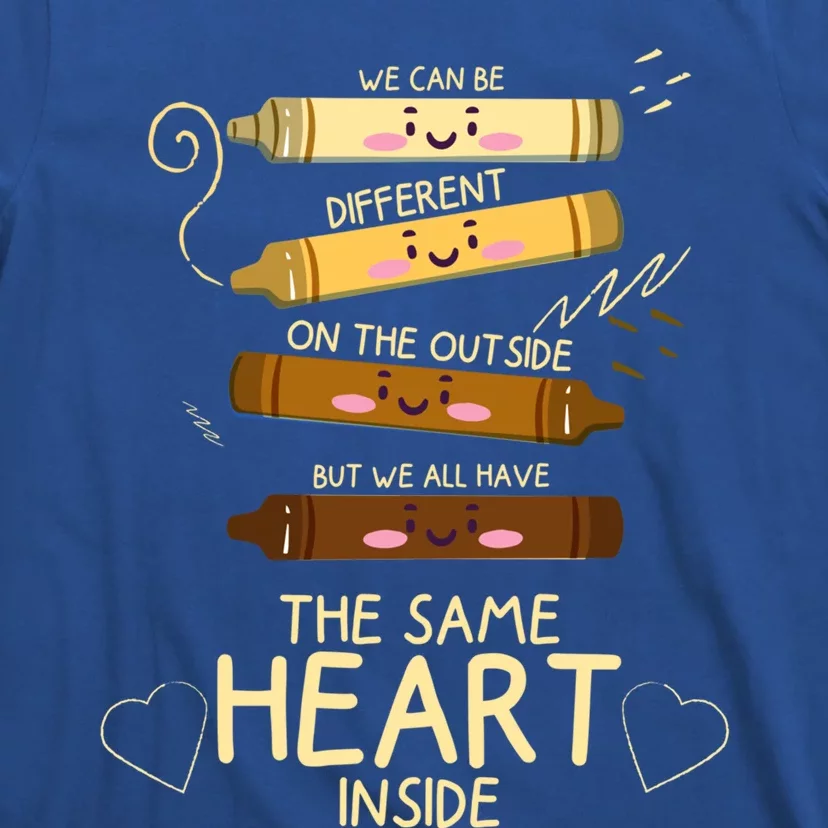 The Same Heart Inside Black History Melanin Gift T-Shirt