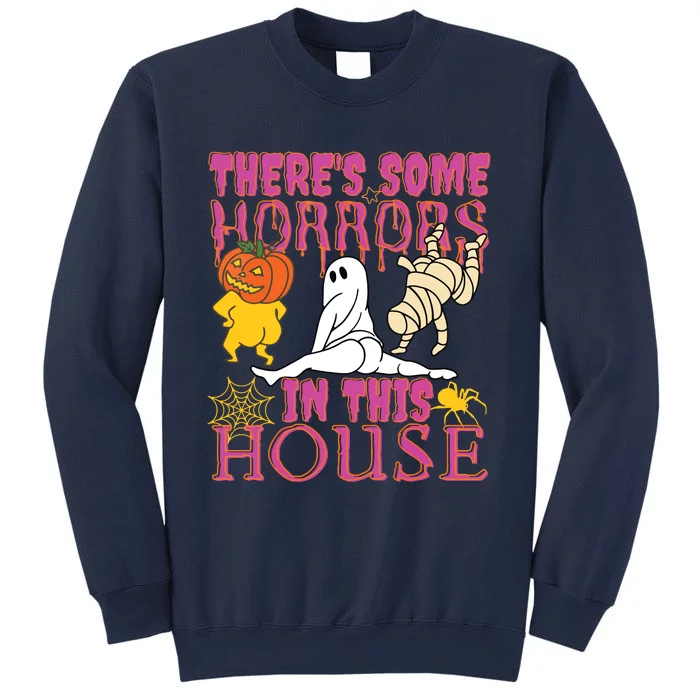 Theres Some Horrors In This House Ghost Pumpkin Halloween Sweatshirt