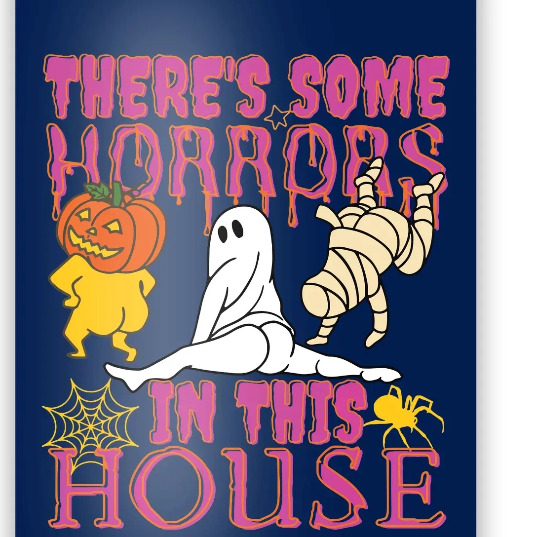 Theres Some Horrors In This House Ghost Pumpkin Halloween Poster