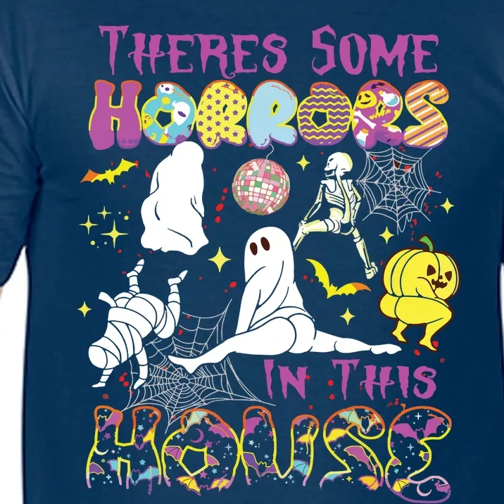 Theres Some Horrors In This House Ghost Pumpkin Halloween Comfort Colors T-Shirt