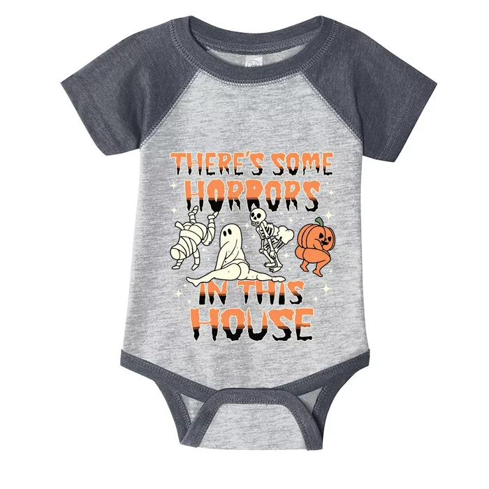 Theres Some Horrors In This House Halloween Gifts Infant Baby Jersey Bodysuit