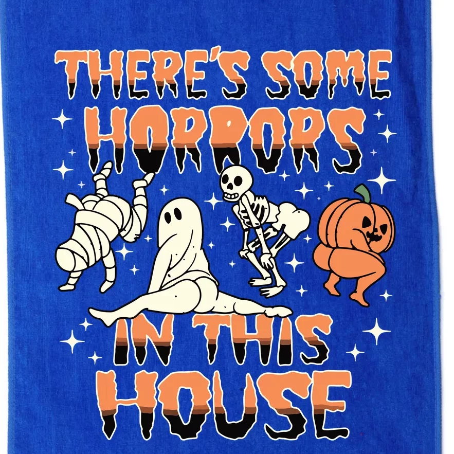 Theres Some Horrors In This House Halloween Gifts Platinum Collection Golf Towel