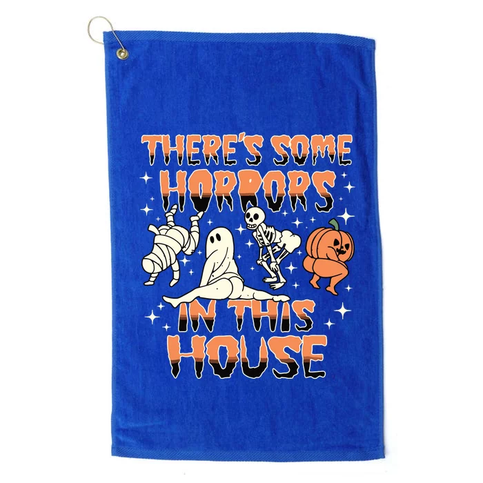 Theres Some Horrors In This House Halloween Gifts Platinum Collection Golf Towel