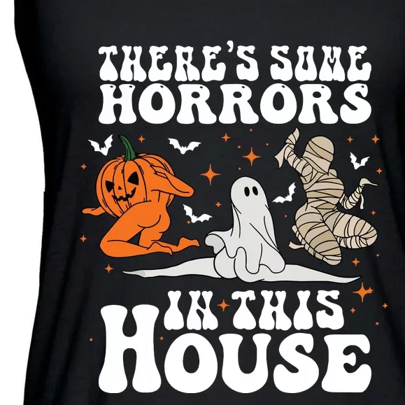 Theres Some Horrors In This House Halloween Ladies Essential Flowy Tank