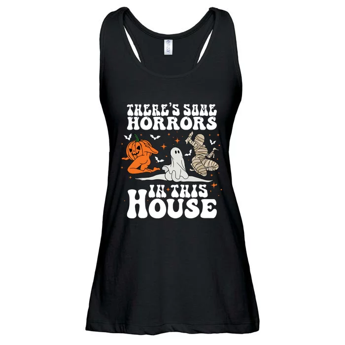 Theres Some Horrors In This House Halloween Ladies Essential Flowy Tank