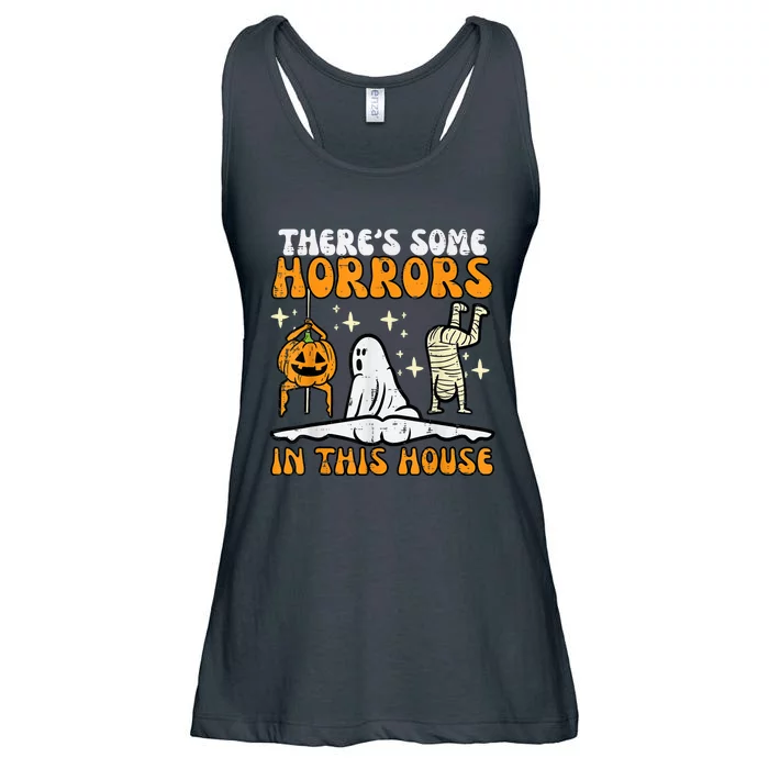 Theres Some Horrors In This House Funny Halloween Ladies Essential Flowy Tank