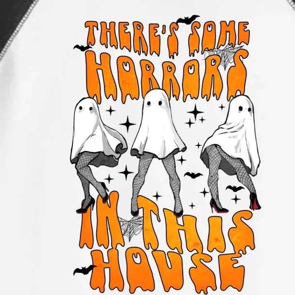 Theres Some Horrors In This House Funny Ghost Halloween Great Gift Toddler Fine Jersey T-Shirt