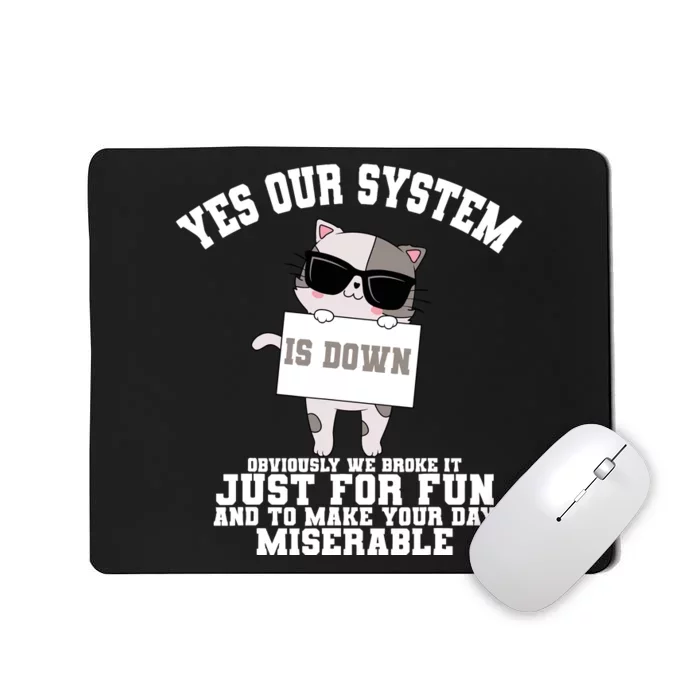 Tech Support Help Desk Information Technology Call Center Mousepad