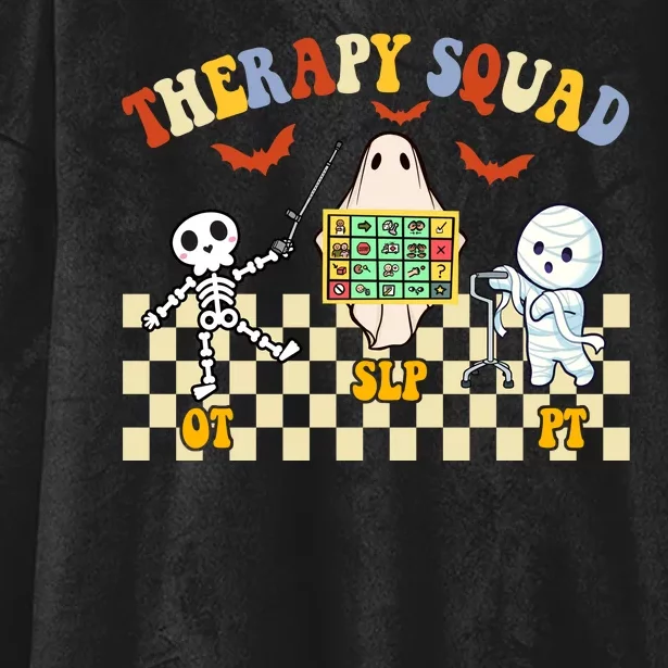 Therapy Squad Halloween Slp Ot Pt Team Hooded Wearable Blanket