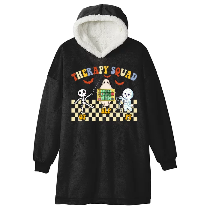 Therapy Squad Halloween Slp Ot Pt Team Hooded Wearable Blanket