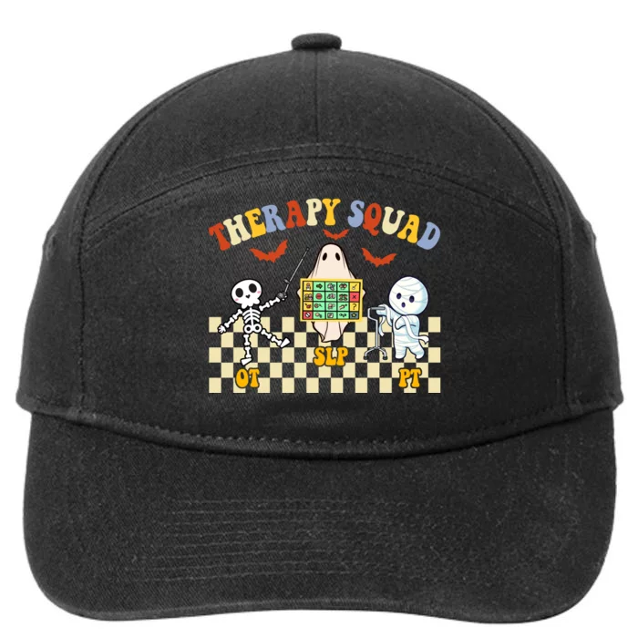 Therapy Squad Halloween Slp Ot Pt Team 7-Panel Snapback Hat