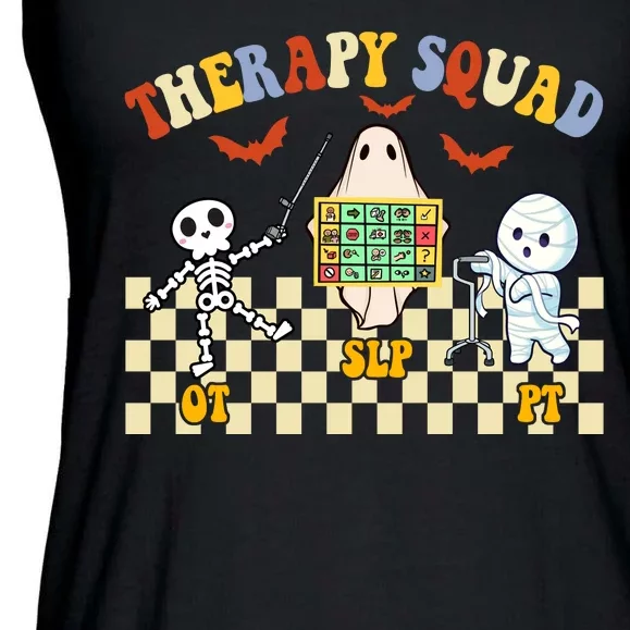 Therapy Squad Halloween Slp Ot Pt Team Ladies Essential Flowy Tank