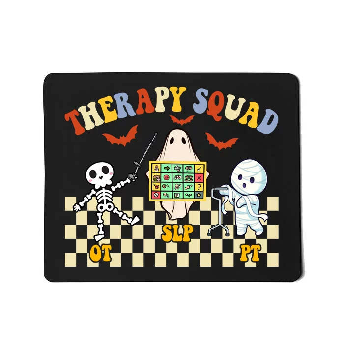 Therapy Squad Halloween Slp Ot Pt Team Mousepad