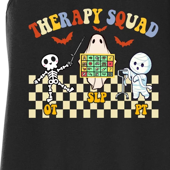 Therapy Squad Halloween Slp Ot Pt Team Women's Racerback Tank