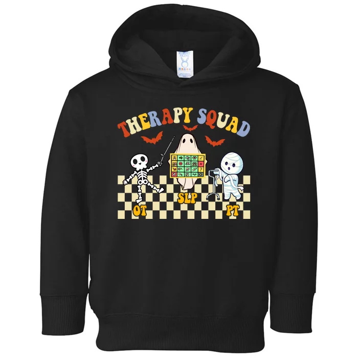 Therapy Squad Halloween Slp Ot Pt Team Toddler Hoodie