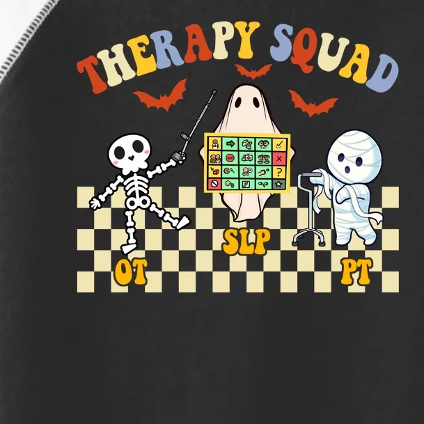 Therapy Squad Halloween Slp Ot Pt Team Toddler Fine Jersey T-Shirt