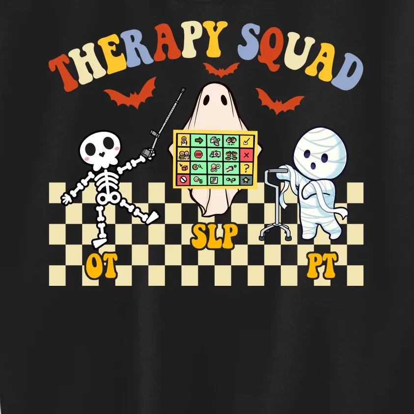 Therapy Squad Halloween Slp Ot Pt Team Kids Sweatshirt