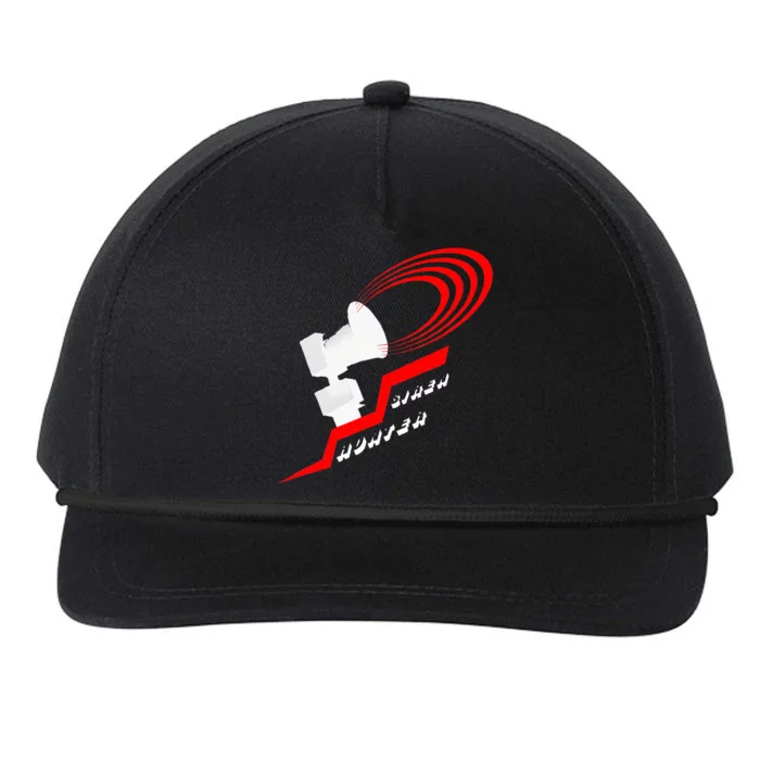 Tornado Siren Hunter Lightning Design Snapback Five-Panel Rope Hat