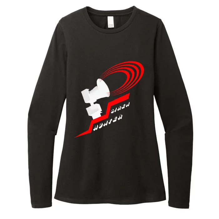 Tornado Siren Hunter Lightning Design Womens CVC Long Sleeve Shirt