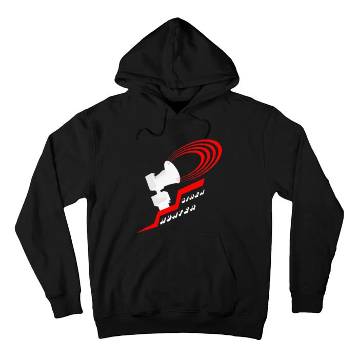 Tornado Siren Hunter Lightning Design Tall Hoodie