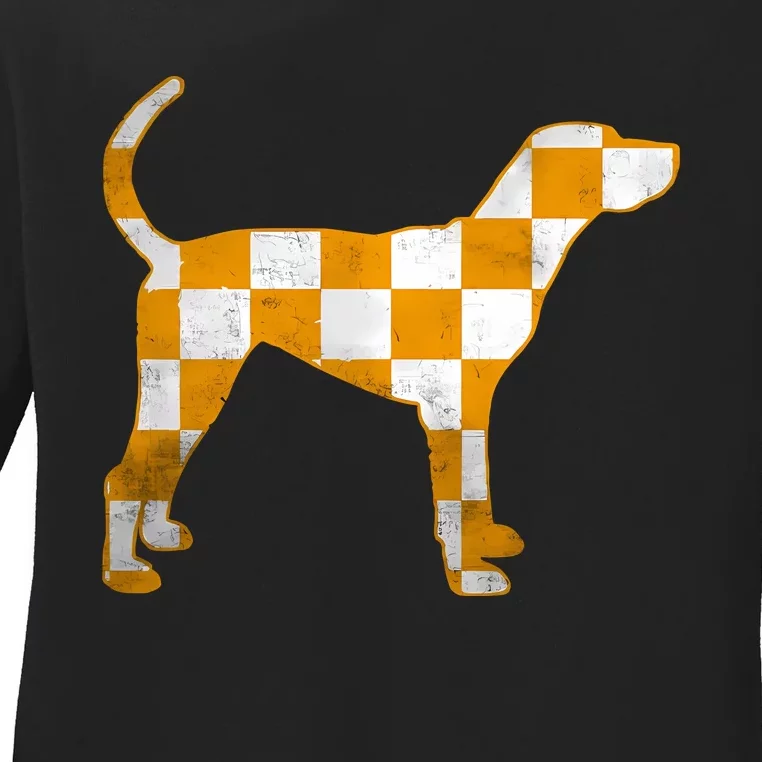 Tennessee Smokey Hound Dog Tn Ladies Long Sleeve Shirt