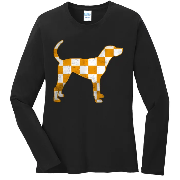 Tennessee Smokey Hound Dog Tn Ladies Long Sleeve Shirt