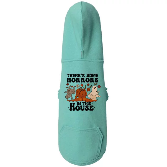 Theres Some Horrors In This House Funny Halloween Twerk Doggie 3-End Fleece Hoodie