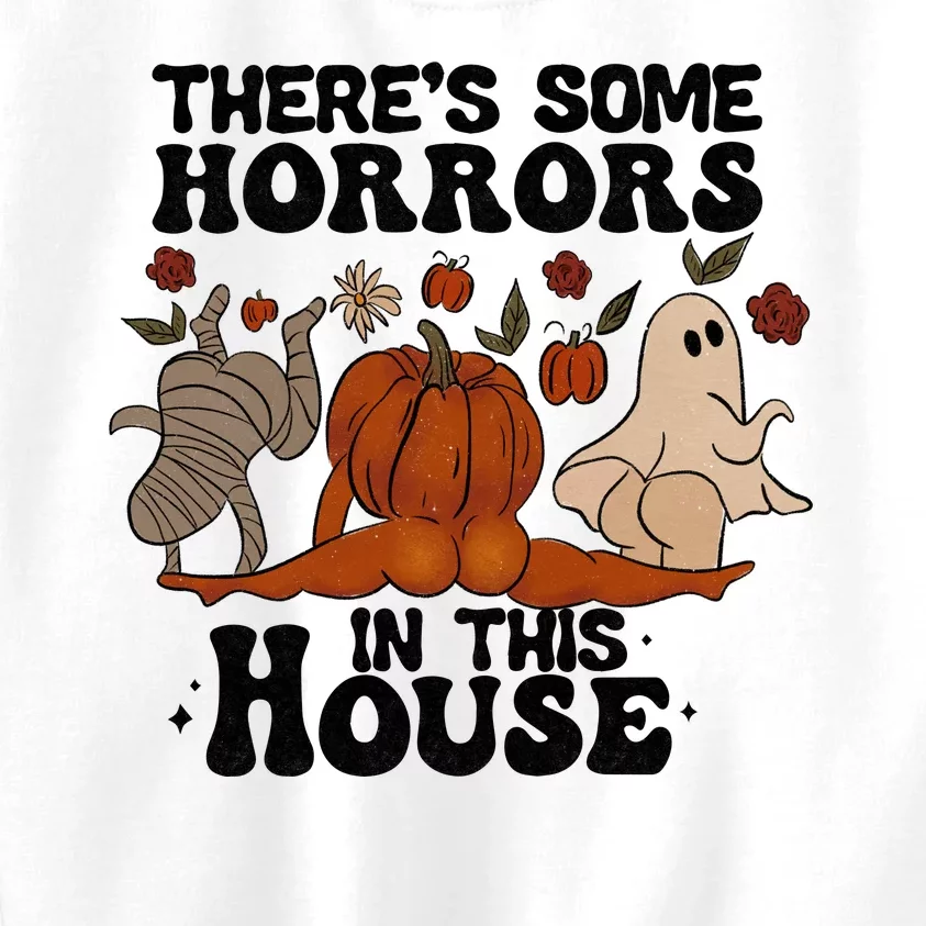 Theres Some Horrors In This House Funny Halloween Twerk Kids Sweatshirt