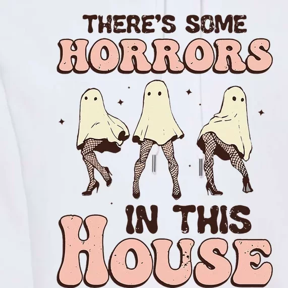 Theres Some Horrors In This House Ghost Pumpkin Halloween Premium Hoodie