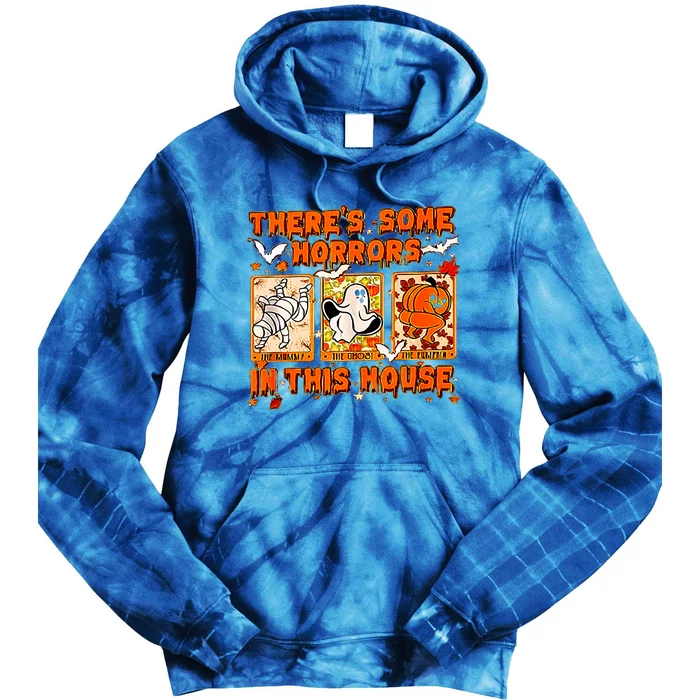 Theres Some Horrors In This House Oversized Tie Dye Hoodie