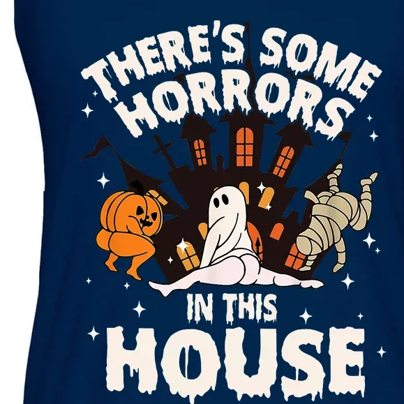 ThereS Some Horrors In This House Ghost Ladies Essential Flowy Tank