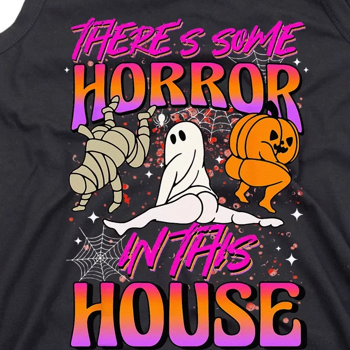 Theres Some Horrors In This House Ghost Pumpkin Halloween Tank Top