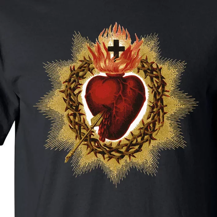 The Sacred Heart Of Jesus Catholic Icon Tall T-Shirt